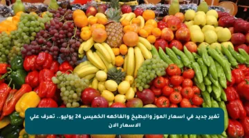 تغير جديد في أسعار الموز والبطيخ والفاكهة الخميس 24 يوليو.. تعرف على الأسعار الآن